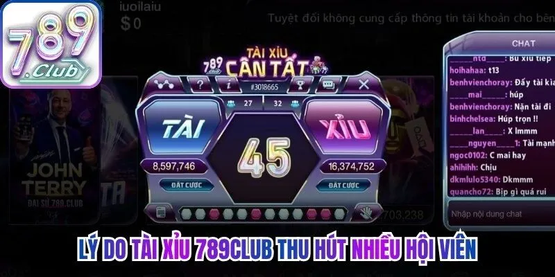 Lý do tài xỉu 789Club thu hút nhiều hội viên 